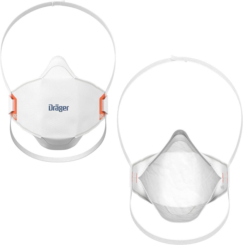 Drager X-plore 1950 N95 respirator mask | NIOSH-approved respirator mask for construction, DIY, home improvement - Image 2